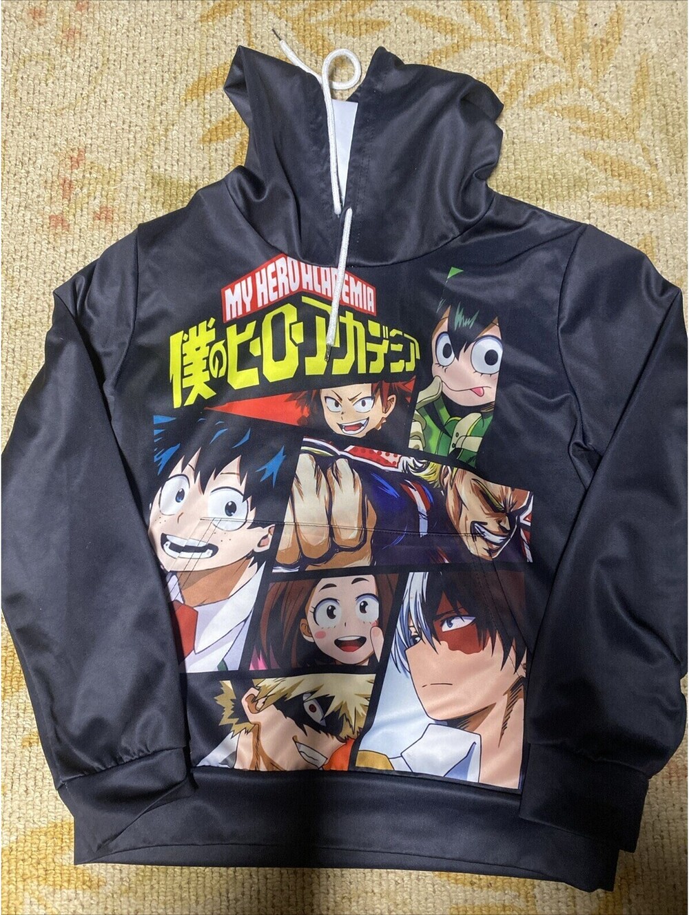 My Hero Academia Hoodie Casual Polyester Sweatshirt Pullover Jacket . Small